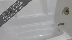 How to install Acrylic Bathtub and Surround Walls - Part 6