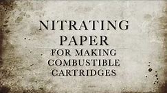 Nitrating Paper for Combustible Cartridges