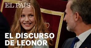 La PRINCESA LEONOR da su primer DISCURSO en los PREMIOS PRINCESA de ASTURIAS 2019