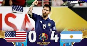 USA 0 x 4 Argentina ● 2016 Copa América Semifinal Extended Goals & Highlights HD