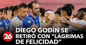 Diego Godín se retiró con "lagrimas de felicidad y una especie de alivio"