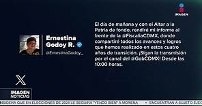Ernestina Godoy presentará un informe de los avances que realizó durante sus 4 años de transición