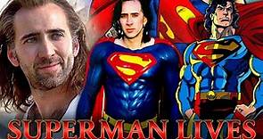 "SUPERMAN LIVES" de Nicolas cage y Tim Burton