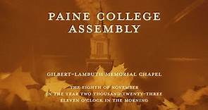 Paine College | 11/8/2023 Assembly