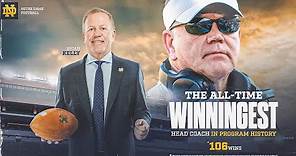 @NDFootball | Brian Kelly Notre Dame's All-Time Winningest Coach