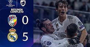 Viktoria Plzen 0-5 Real Madrid - GOLES Y RESUMEN EXTENDIDO - UEFA Champions League