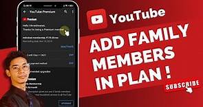 YouTube Premium How to Add Family Members