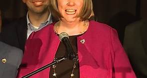 Nan Whaley speaks after winning the Democratic nomination for governor in the Ohio primary