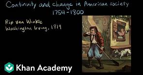 Continuity and change in American society, 1754-1800