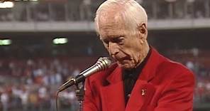 Jack Buck reads a moving speech and poem in St. Louis