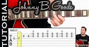 Como tocar Johnny B Good en guitarra tutorial fácil para solo rock