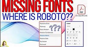 Find and Add Missing Fonts to PDF || Can't Use the PDF Font || Add Fonts to Adobe Acrobat Pro