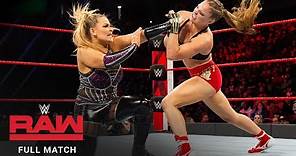 FULL MATCH - Ronda Rousey vs. Natalya – Raw Women’s Title Match: Raw, December 24, 2018