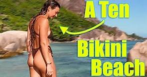 She's a TEN at the most bikini photographed beach in the world!