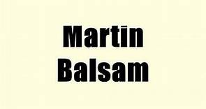 Martin Balsam