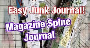 Magazine Spine Journal - Easy Up-cycled Journal