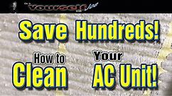 how to clean your outside ac unit