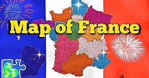 MAP of FRANCE || 18 Regions of France || Carte de France