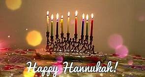Happy Hanukkah! Candles Timelapse - Menorah Chanukkah Greeting E Card