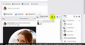 How does Facebook video chat work