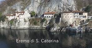 Video con drone realizzato all'Eremo di Santa Caterina del Sasso, a Leggiuno (VA) sul Lago Maggiore