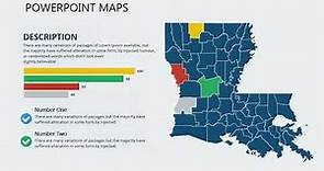 Louisiana USA Map: PowerPoint maps of Louisiana with Counties