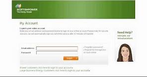 Accessing your ScottishPower account online