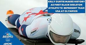 Kelly Curtis makes history as the first Black skeleton athlete to compete for US at Olympics