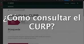 Como consultar el CURP 2022 GRATIS- Consulta tu CURP en RENAPO