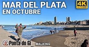 [4K] MAR DEL PLATA #walking OCTUBRE 2023 [centro PLAYA costa] TOUR virtual - Buenos Aires -ARGENTINA