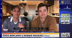 Greg Berlanti and Robbie Rogers: Unite for Equality Live!