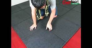 健身房地墊安裝方法 [GetSport運動休閒館] (以遊戲健身地墊範例，高耐壓健身房地墊適用)