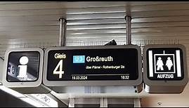 U-Bahn Nürberg [DT3F Wagen 770] Falschfahrt am Hauptbahnhof wegen (Rettungseinsatz am 19.03.2024)_4K