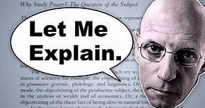 Foucault Explained Simply
