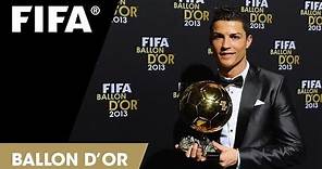 Cristiano Ronaldo tears up at Ballon d'Or