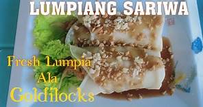 LUMPIANG SARIWA | FRESH LUMPIA ALA GOLDILOCKS | LUMPIA UBOD |PWEDI PANGNEGOSYO|Sam's Cooking Video's