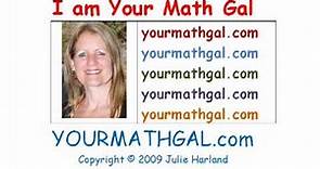 Julie Harland is Your Math Gal!