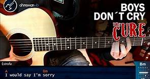 Como tocar Boys Don't Cry en Guitarra Acustica | Tutorial COMPLETO Christianvib