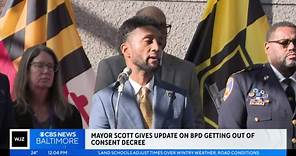 Mayor Brandon Scott gives update on BPD's consent decree