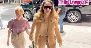Angelina Jolie Takes Her & Brad Pitt's Daughter Vivienne Jolie-Pitt Out To Run Errands In New York