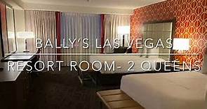 Bally's Las Vegas- Resort Room Tour (2 Queens)