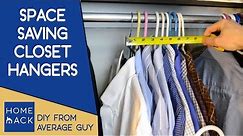Closet hangers that save closet space