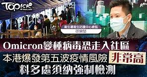 【新冠肺炎】衞生防護中心警告：爆發第五波疫情風險非常高　料多處須強制檢測 - 香港經濟日報 - TOPick - 新聞 - 社會