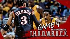 Throwback: Kobe Bryant 19 vs Allen Iverson 35 Duel Highlights (NBA Finals 2001 Game 4)
