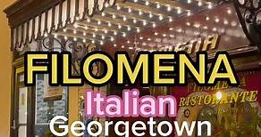 So far Filomena has been the best Italian food I’ve had in DC. Ambiance, service, food quality, it was all there. This would be the best valentines spot ever but I’ve heard they’re already booked out! Still though, ya gotta go. #italian #georgetown #washingtondc #thingstododc