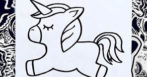 🌈 como dibujar un UNICORNIO facil | 🌈 HOW TO DRAW UNICORN | como desenhar unicornio