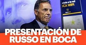 La presentación de Miguel Ángel Russo como entrenador de Boca