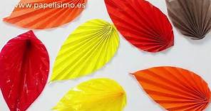 Cómo hacer hojas de otoño de papel