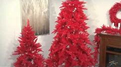 Ashley Red Pre-lit Christmas Tree - Product Review Video