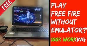 How to play Free Fire On PC Without Emulator || How To Play Free Fire In Laptop Without Emulator